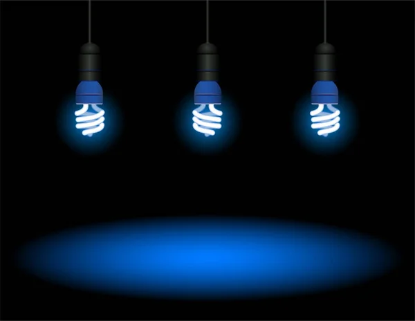 Ampoule Lumineuse Vecteur Réaliste — Image vectorielle