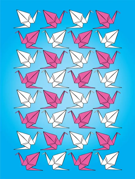 Uppsättning Papper Fjärilar — Stock vektor