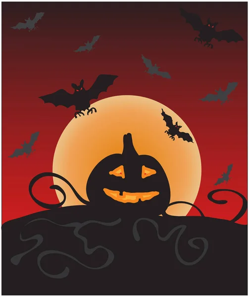 Fond Halloween Illustration Vectorielle — Image vectorielle