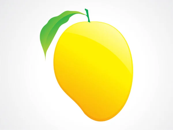 Vektor Reális Sárga Mangó Gyümölcs — Stock Vector