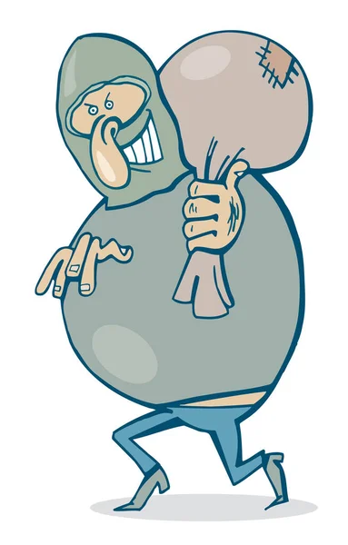 Εικονογράφηση Κινουμένων Σχεδίων Του Θυμωμένος Άνθρωπος Τσάντα Μπέιζμπολ Και Μπάλα — Διανυσματικό Αρχείο