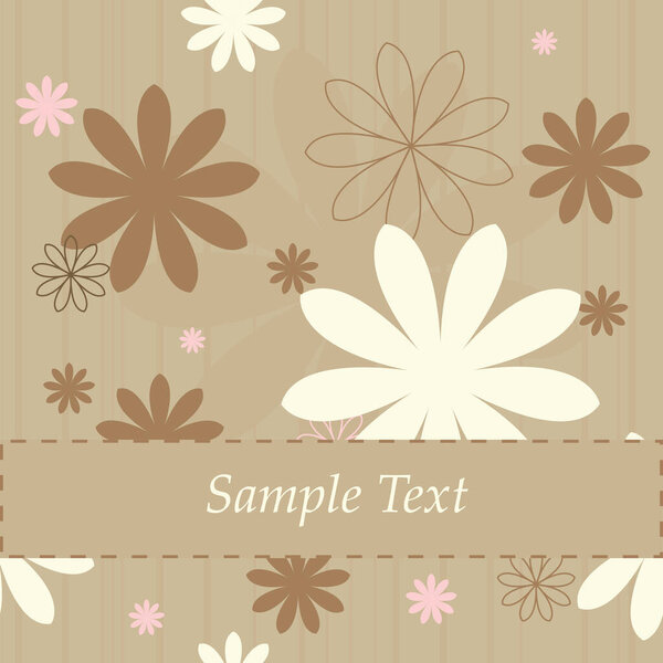 vector illustration of abstract floral background