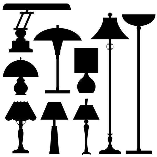 Ensemble Vectoriel Lampes — Image vectorielle
