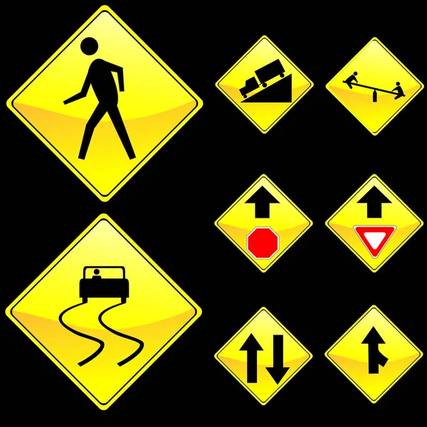 Дорожный Знак Знаки — стоковый вектор