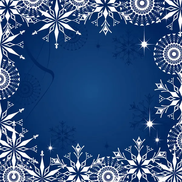 抽象的な青い背景 グリーティングカードカバー — ストックベクタ
