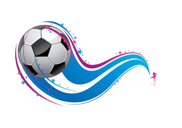 Футбольный Мяч Флагом Катара Векторная Иллюстрация — стоковый вектор