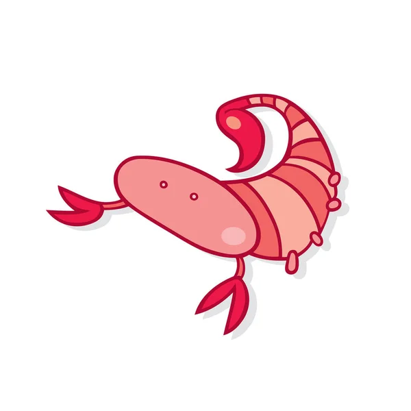 Vector Illustration Cartoon Lobster — Stock Vector