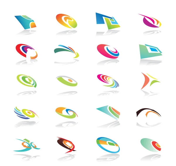Collection Abstract Icons — Stock Vector