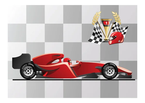 Car Race Sport Icon Vector Illustration Graphic Design — Stock Vector