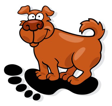 Köpeğin vektör çizimi