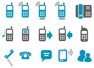 Telefon simgelerinin vektör kümesi