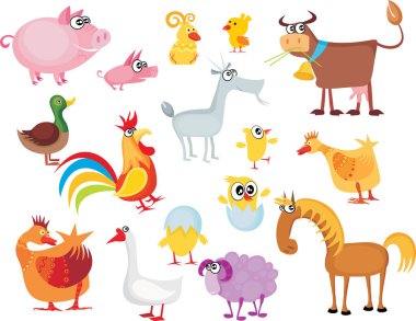 şirin çiftlik hayvanları seti