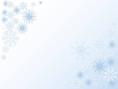 Noel için kopyalama alanı olan kar taneleri arkaplanı