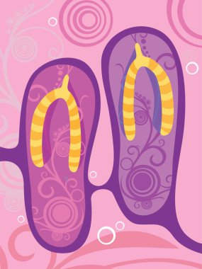 Tatlı donutların çizgi film vektör çizimi