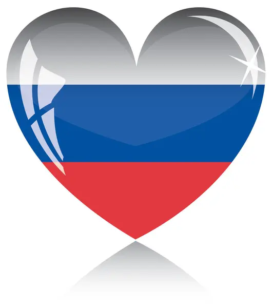 Slovakiska Flagga Hjärta Ikon — Stock vektor