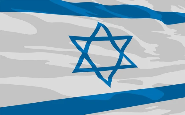 Прапор Ізраїлю Розмахуючи — стоковий вектор