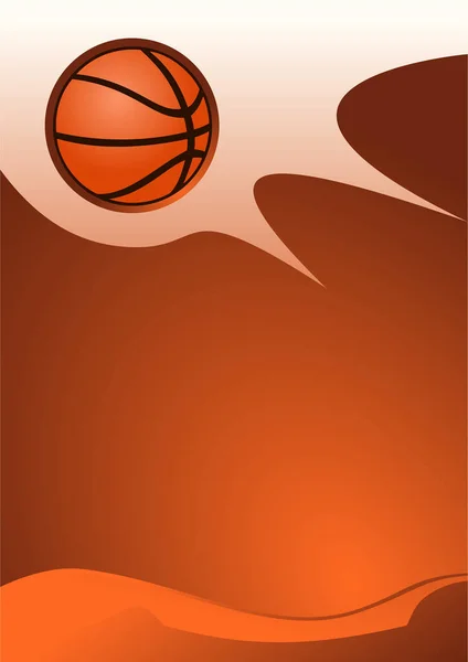 Elvont Kosárlabda Háttér Vektor Illusztráció — Stock Vector