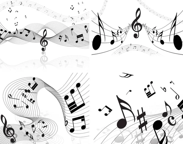 Vector Music Background Your Design — Stock Vector