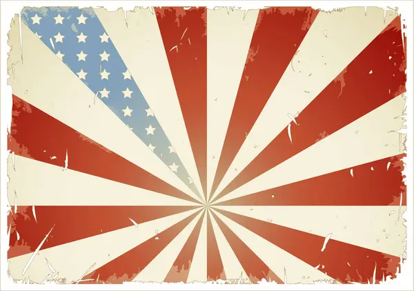 Vintage Amerikansk Självständighet Dag Bakgrund — Stock vektor