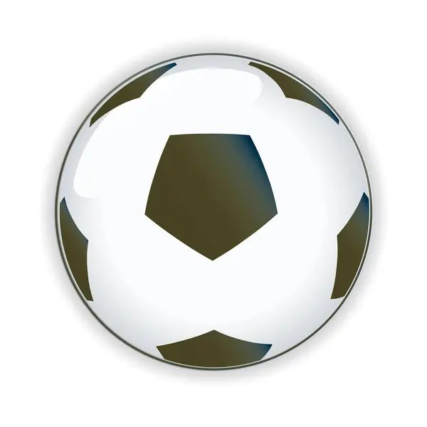 Bir Futbol Topu Çizimi — Stok Vektör