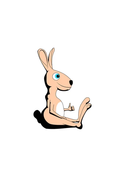 Vector Ilustración Lindo Bebé Conejito Dibujos Animados — Vector de stock
