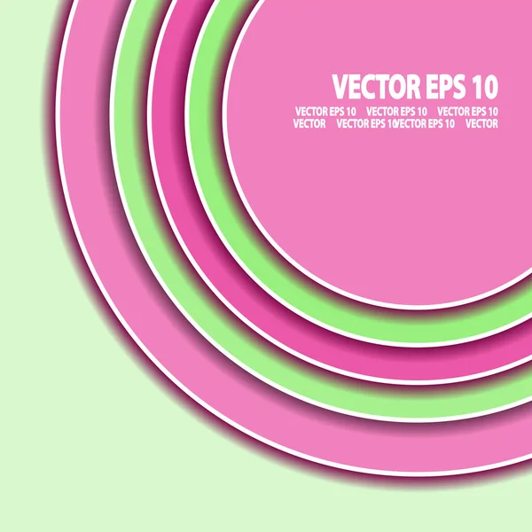 Papier Vectoriel Cercles Coupe Fond — Image vectorielle