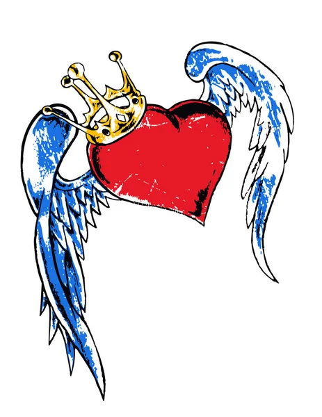 Векторна Ілюстрація Птаха Короною — стоковий вектор