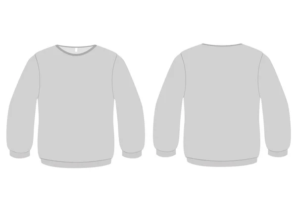 灰色のセーターの前景 ベクトルイラスト — ストックベクタ