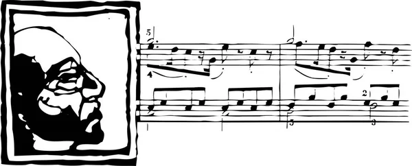 Música Notas Vector Ilustración — Archivo Imágenes Vectoriales