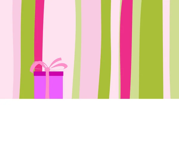 快乐生日贺卡和礼品盒 — 图库矢量图片