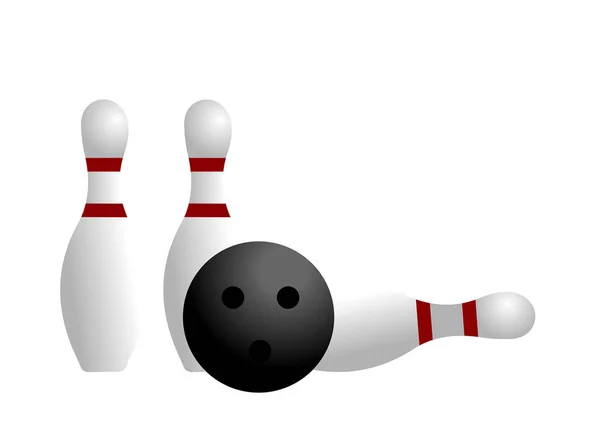 Bowling Icon Design Vector Illustration Eps Graphic — Stock Vector