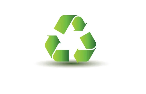 Vektorillustration Eines Recycling Symbols — Stockvektor