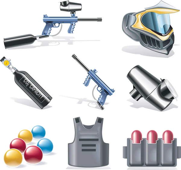 Set Different Weapons — Stock Vector