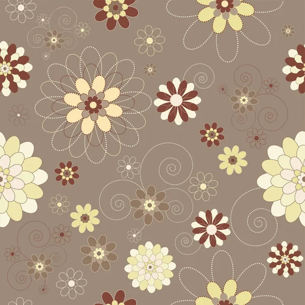Vektor Abstrakte Blumen Muster Hintergrund — Stockvektor