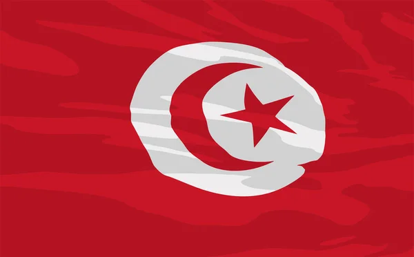 Флаг Туниса — стоковый вектор
