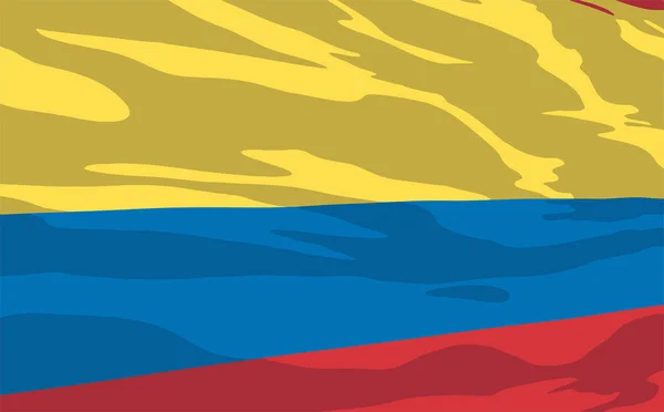 哥伦比亚旗子向量例证 — 图库矢量图片