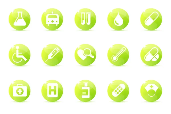 Medical Icons Set Vector Illustration — Stock Vector