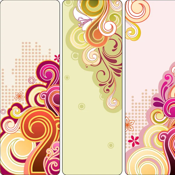 Colorful Vector Floral Background — Stock Vector