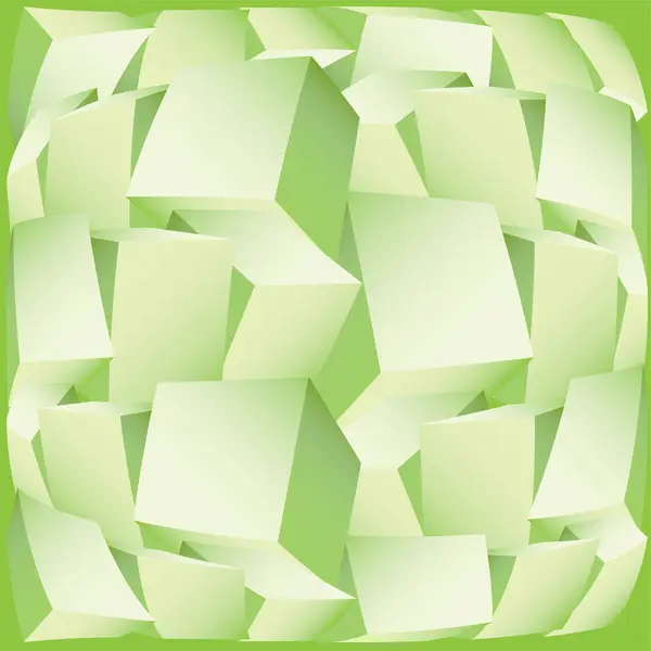 Green Triangular Background Vector Illustration — Stock Vector