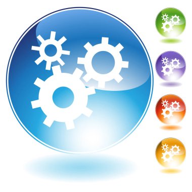 Dişlilerin vektör illüstrasyonu 