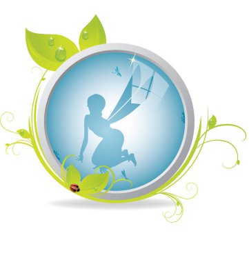 Çiçek simgesinin vektör illüstrasyonu 