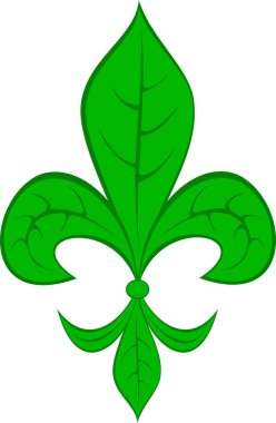 Yaprağın sembolü olan yeşil yapraklar