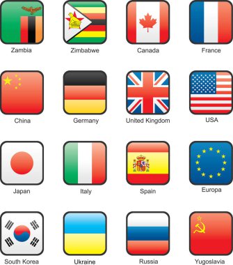 Web ögeleri vektör illüstrasyonu seti