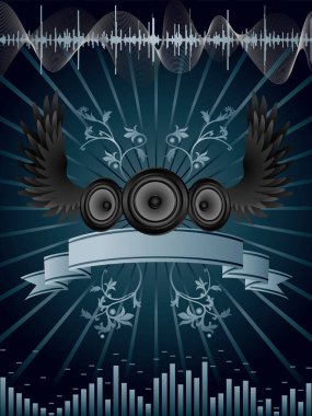 müzik ses dalgası arkaplanı