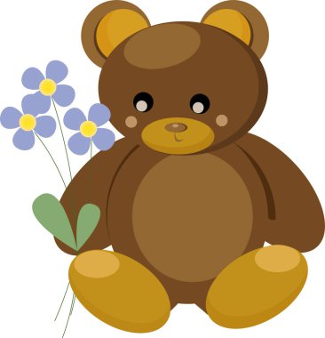 Sevimli ayıcık vektör çizim