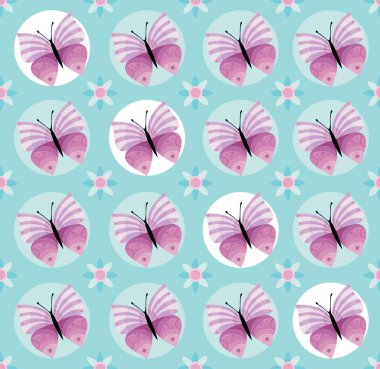 Kelebekli suluboya arkaplan deseni