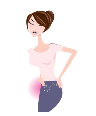 Ağrısı acı kadın.