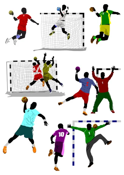 Futball Gyűjtemény Vektor Illusztráció — Stock Vector