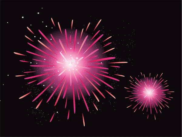 Feuerwerksexplosion Vektor Illustration — Stockvektor
