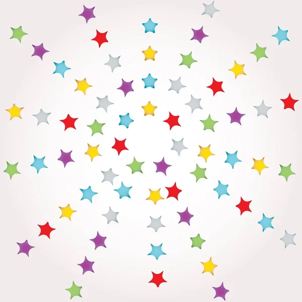 Confetti Stars Vector Background — Stock Vector